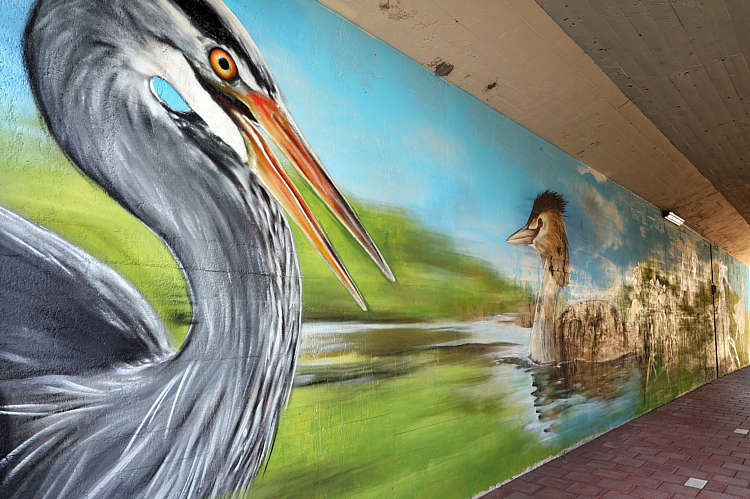 Graffiti-Art in viaduct/tunneltje onder de A12_16